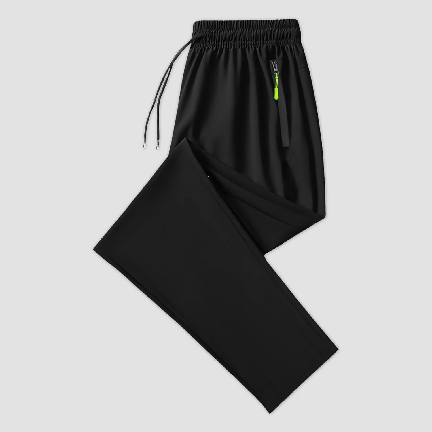 Summer Pants for Men Sweatpants Elastic Waist Drawstring Zipper Slim Leg Comfortable Soft Fit Summer Trendy Trousers