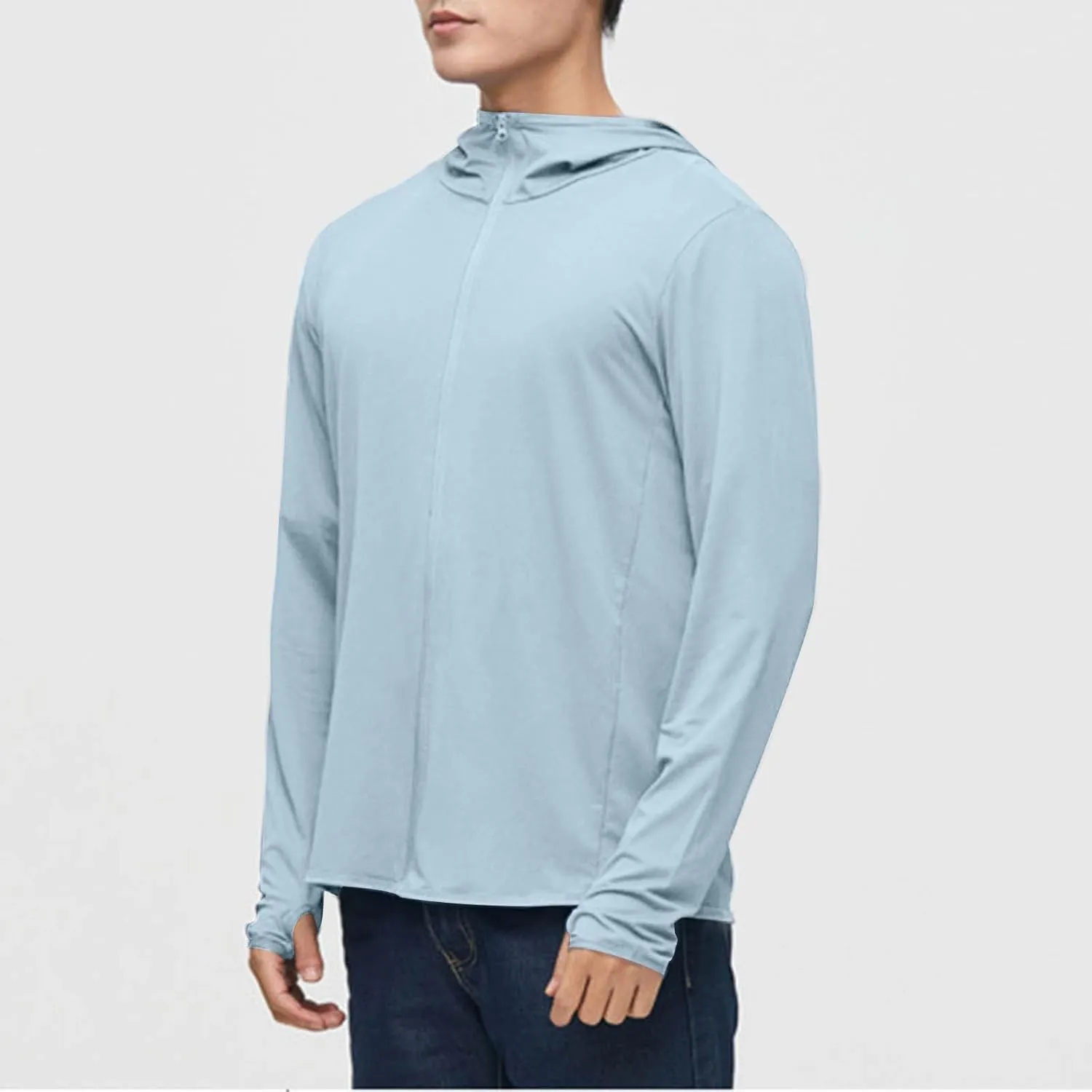 Sun Shirts for Men UV SPF UPF 50  Long Sleeve Rash Guard Fishing Jacket Quick Dry Lightweight Outdoor Breathable Tops