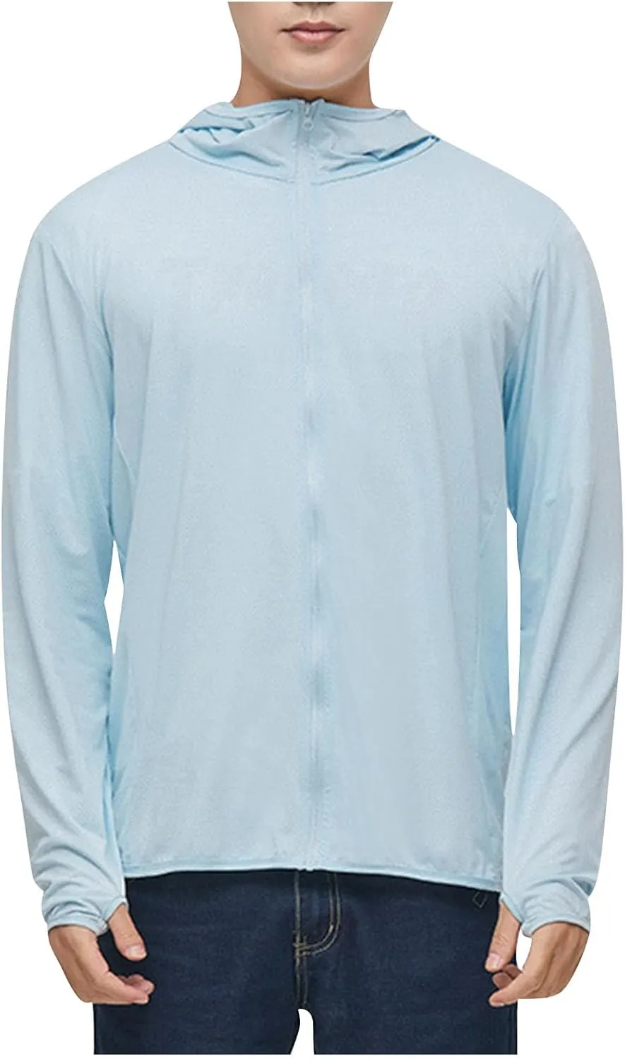 Sun Shirts for Men UV SPF UPF 50  Long Sleeve Rash Guard Fishing Jacket Quick Dry Lightweight Outdoor Breathable Tops