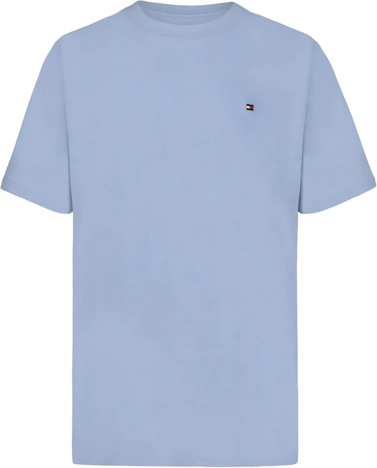 Tommy Hilfiger Boys' Short Sleeve Solid Crew Neck T-Shirt, Soft, Comfortable, Relaxed Fit
