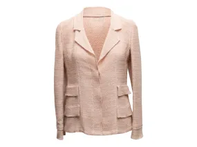 Vintage Light Pink Chanel Boutique Cruise 1999 Blazer Size FR 38