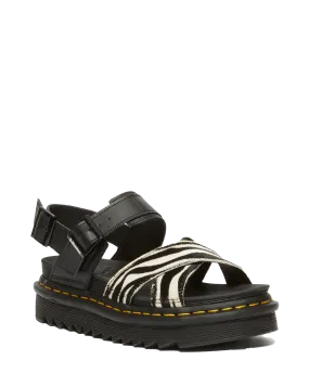 Voss II Sandals in Zebra & Black