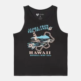 Womens Aloha From The Islands Tank - Off Black