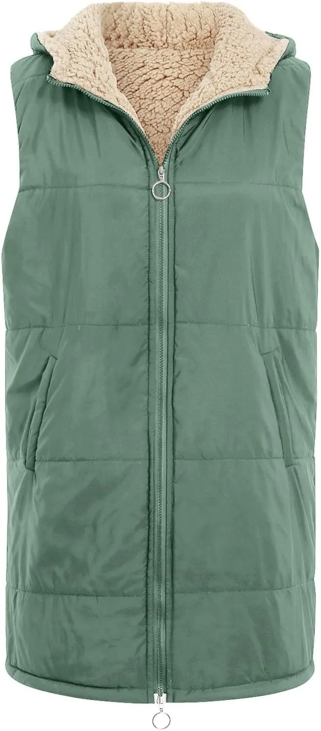 Women's Puffer Jacket Quilted Lightweight Packable Down Parka Oversized Long Padding Jacket Light Warm Hooded Jacket