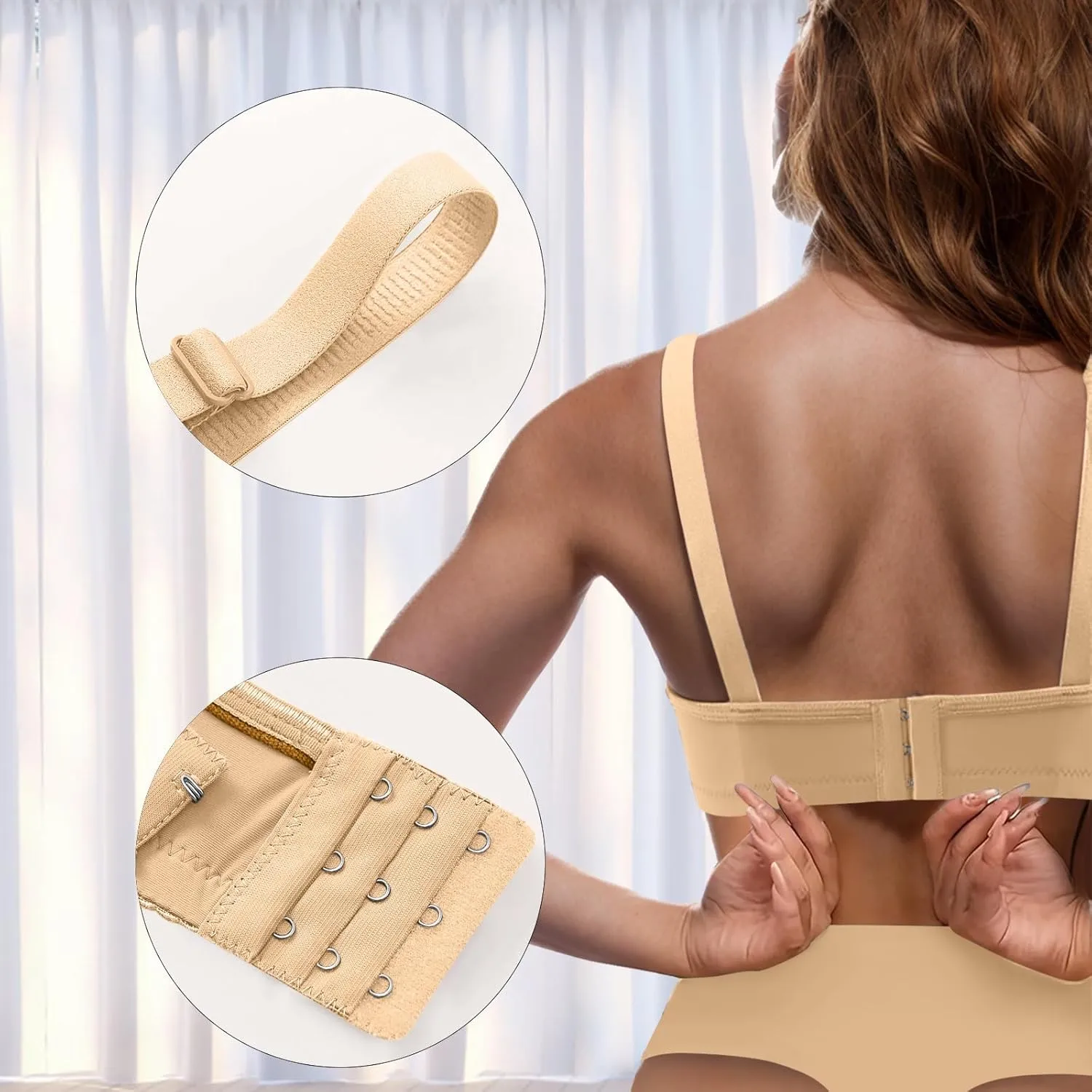 Womens Push Up Bras Full Coverage Supportive Adjustable Wire Free Breathable Plus Size No Underwire Everyday Bra